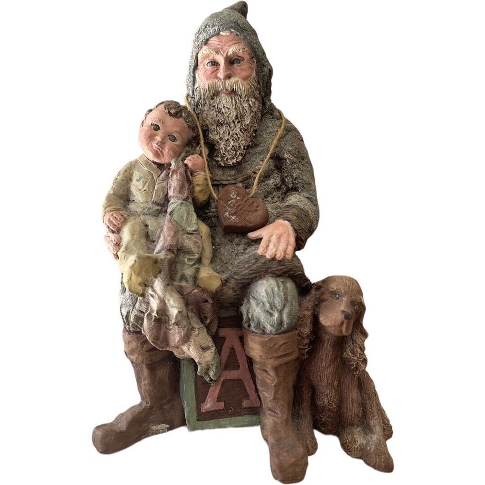 Sarah’s Attic Blessed Christmas Santa Child Dog 883/7500